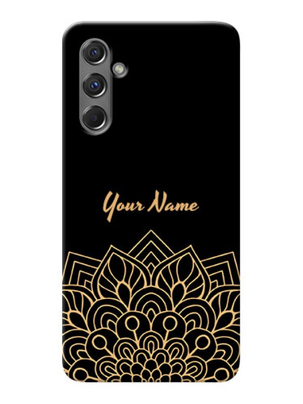 Custom Galaxy F34 5G Custom Phone Case with Golden mandala Design