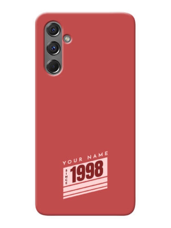 Custom Galaxy F34 5G Custom Phone Case with Red custom year of birth Design