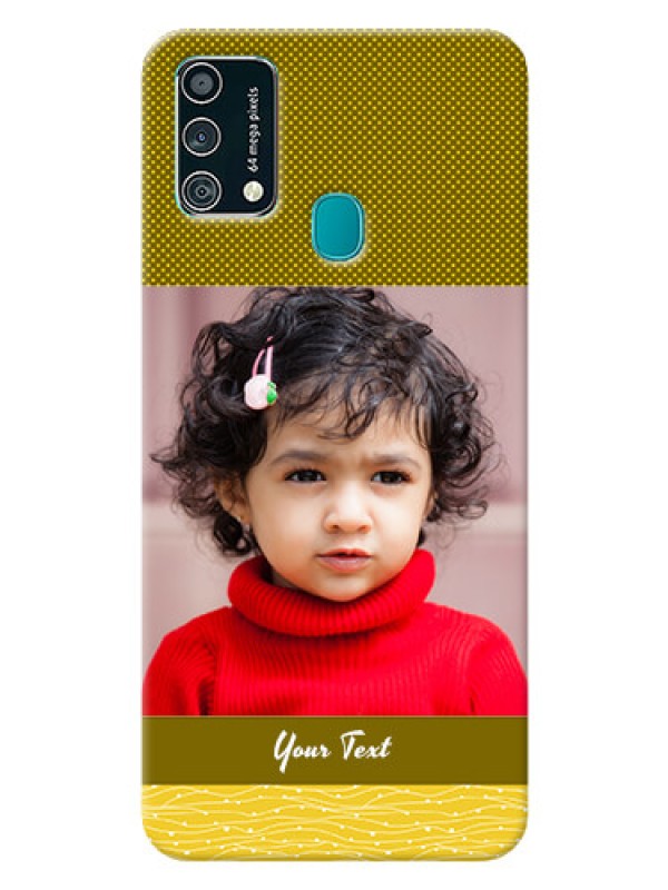 Custom Samsung Galaxy F41 custom mobile back covers: Simple Green Color Design