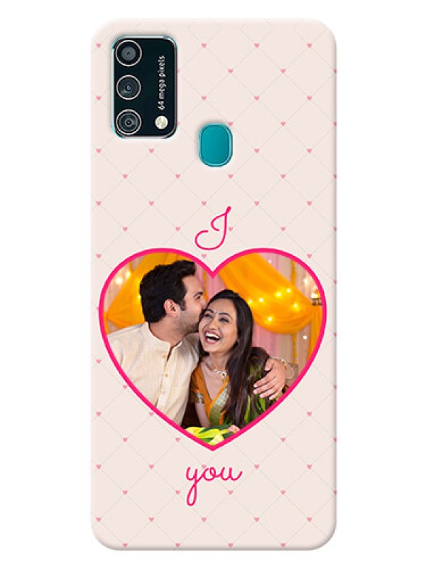 Custom Samsung Galaxy F41 Personalized Mobile Covers: Heart Shape Design