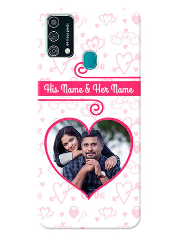 Custom Samsung Galaxy F41 Personalized Phone Cases: Heart Shape Love Design