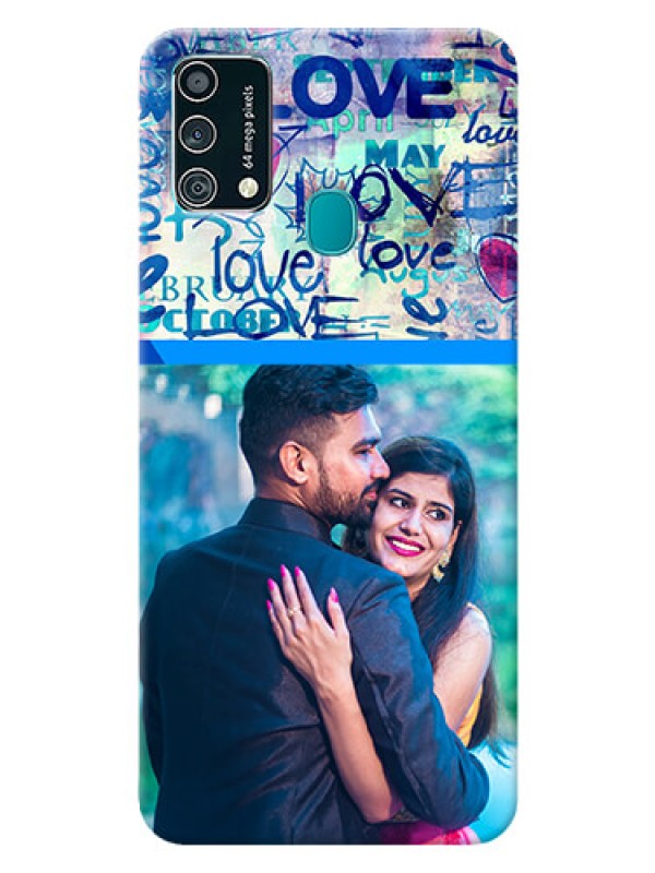 Custom Samsung Galaxy F41 Mobile Covers Online: Colorful Love Design