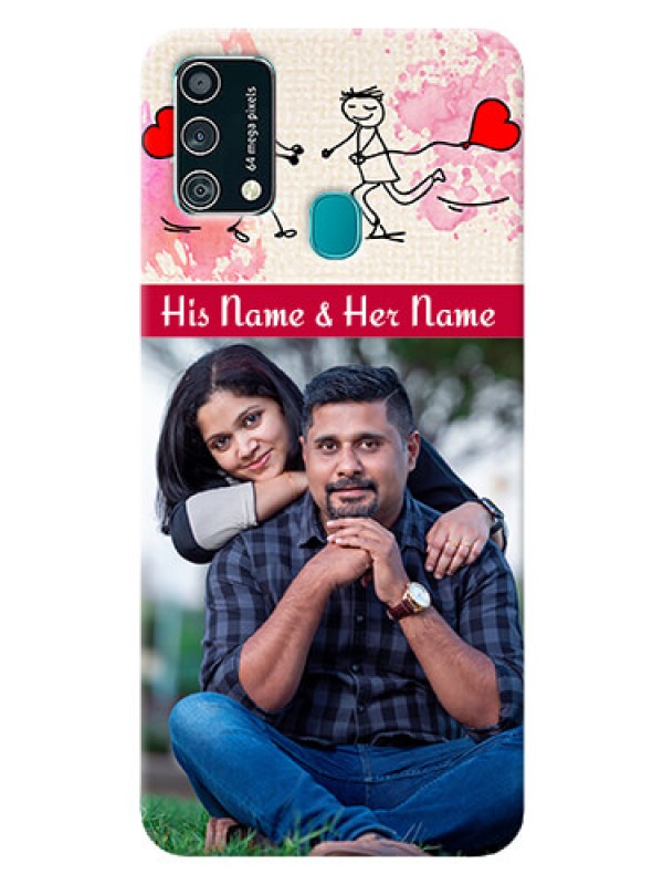 Custom Samsung Galaxy F41 phone back covers: You and Me Case Design