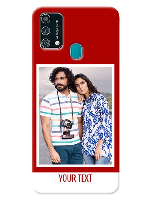 Custom Samsung Galaxy F41 mobile phone covers: Simple Red Color Design