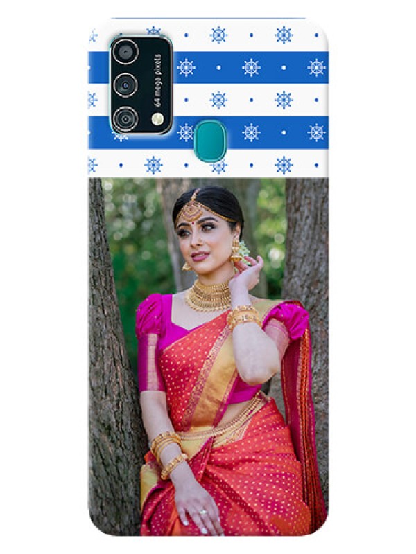 Custom Samsung Galaxy F41 custom mobile covers: Snow Pattern Design