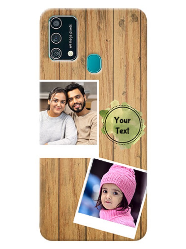 Custom Samsung Galaxy F41 Custom Mobile Phone Covers: Wooden Texture Design