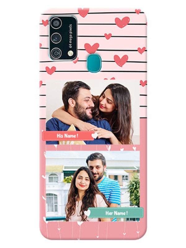 Custom Samsung Galaxy F41 custom mobile covers: Photo with Heart Design