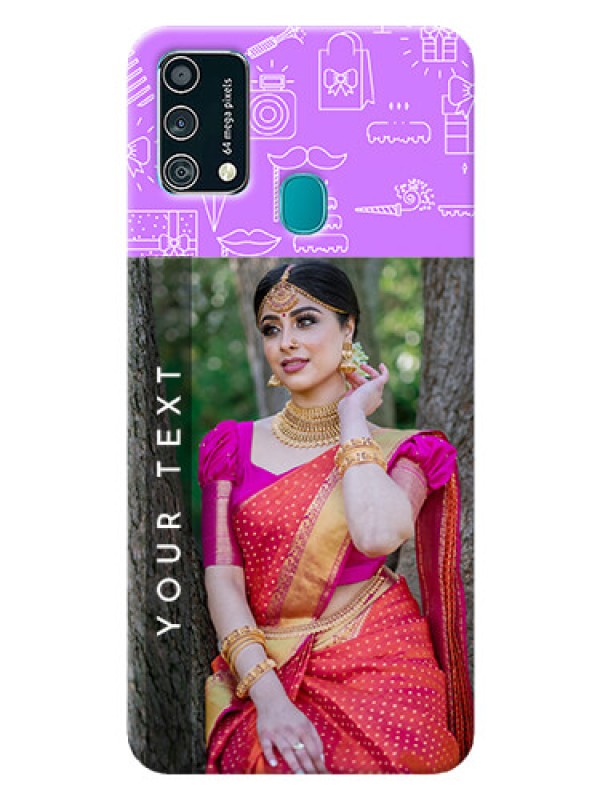 Custom Samsung Galaxy F41 Personalized Phone Cases: Birthday Icons Design