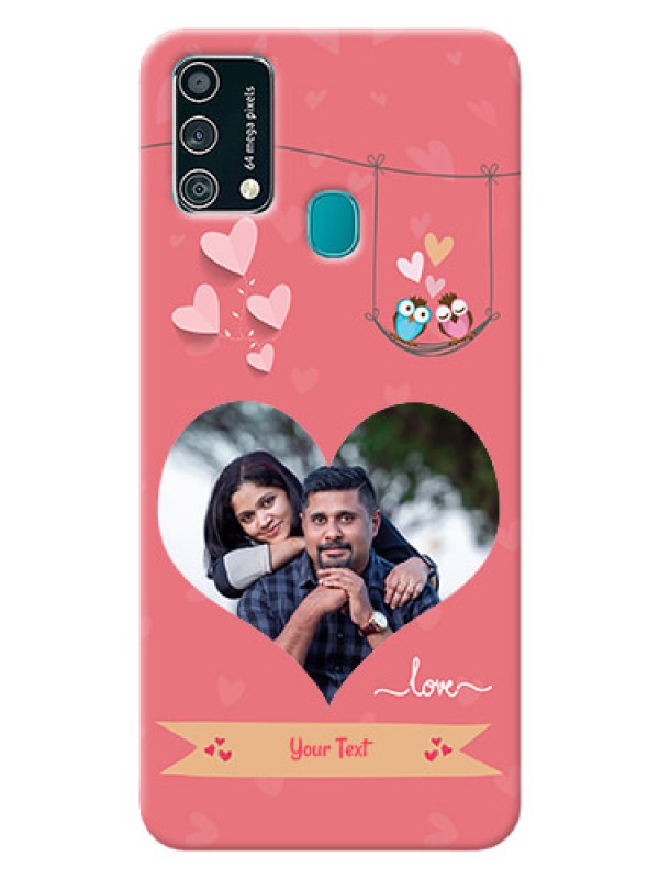 Custom Samsung Galaxy F41 custom phone covers: Peach Color Love Design 