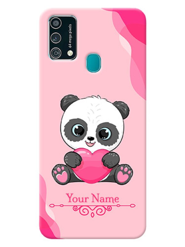 Custom Galaxy F41 Mobile Back Covers: Cute Panda Design