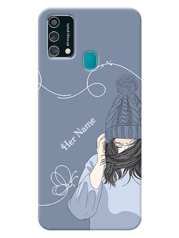 Custom Galaxy F41 Custom Mobile Case with Girl in winter outfit Design