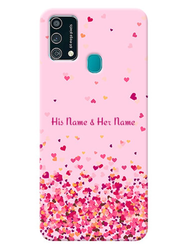 Custom Galaxy F41 Phone Back Covers: Floating Hearts Design