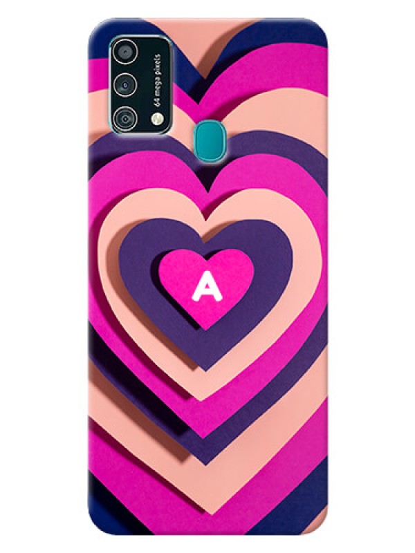 Custom Galaxy F41 Custom Mobile Case with Cute Heart Pattern Design