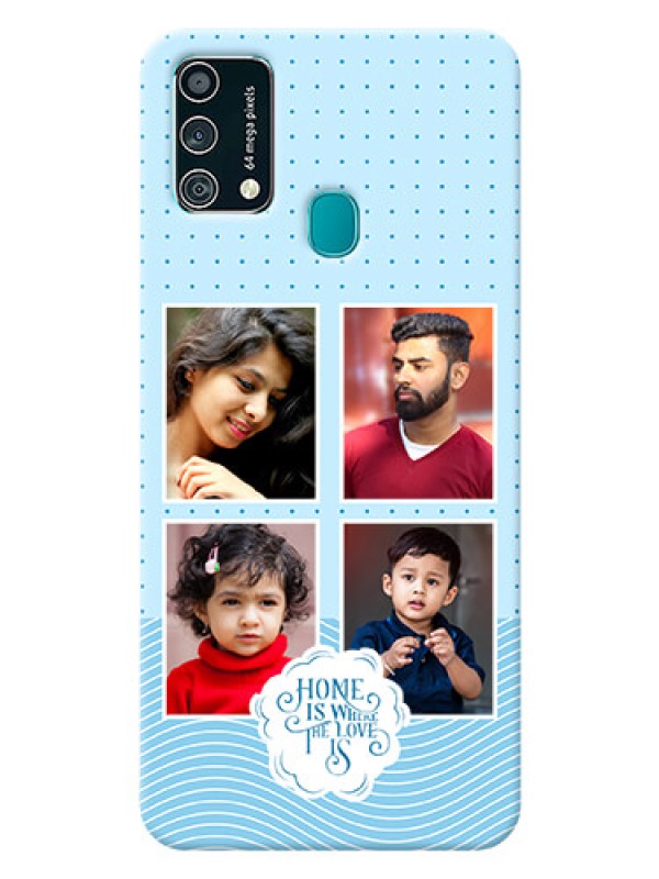 Custom Galaxy F41 Custom Phone Covers: Cute love quote with 4 pic upload Design