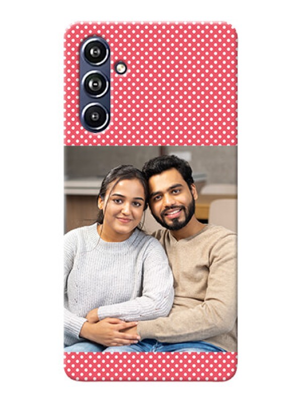Custom Galaxy F54 5G Custom Mobile Case with White Dotted Design