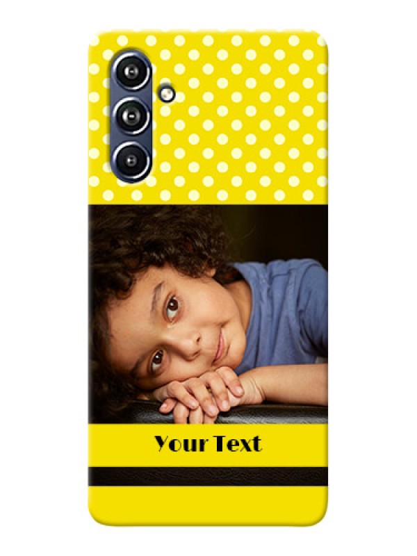 Custom Galaxy F54 5G Custom Mobile Covers: Bright Yellow Case Design