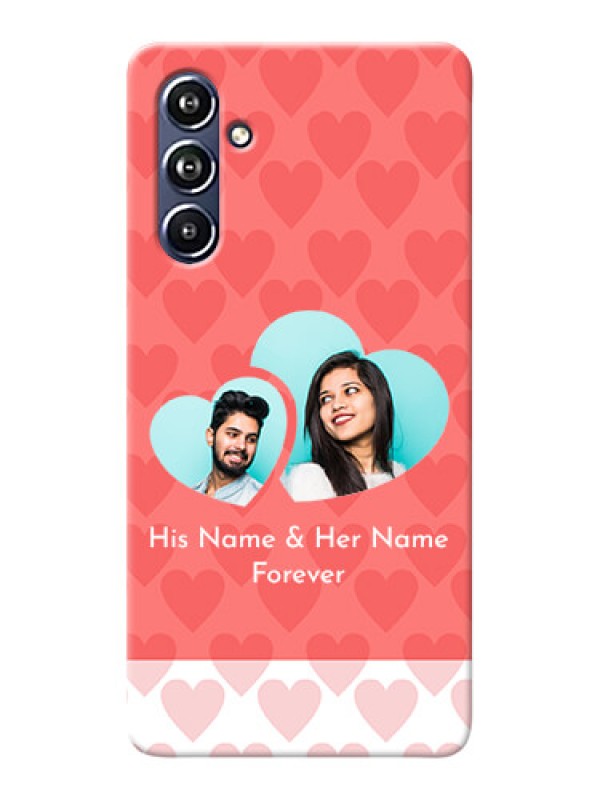 Custom Galaxy F54 5G personalized phone covers: Couple Pic Upload Design