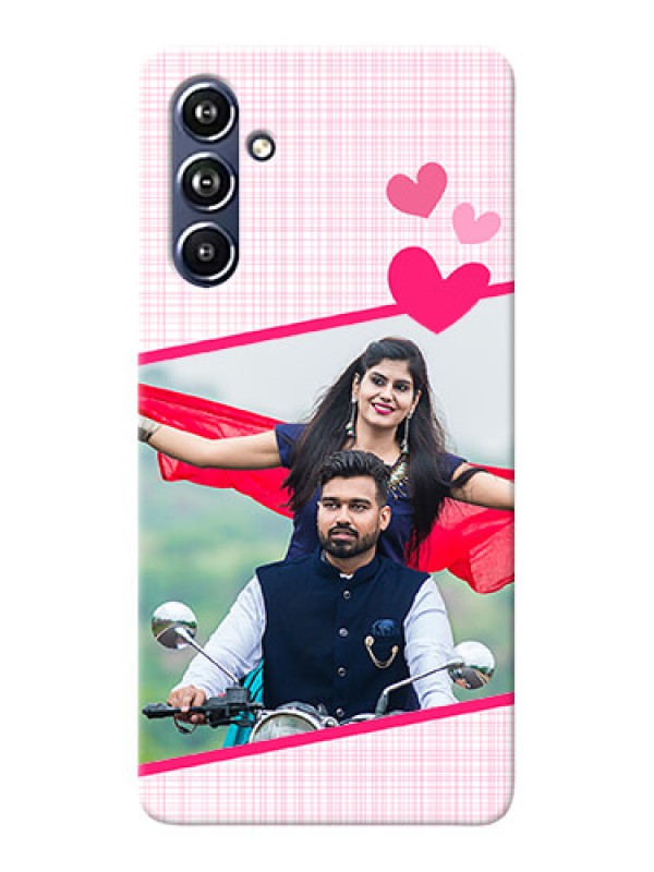 Custom Galaxy F54 5G Personalised Phone Cases: Love Shape Heart Design