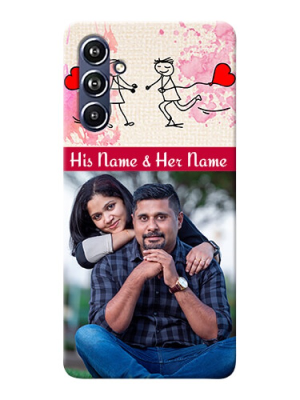 Custom Galaxy F54 5G phone back covers: You and Me Case Design