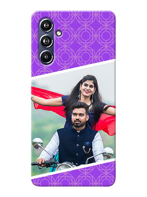 Custom Galaxy F54 5G mobile back covers online: violet Pattern Design
