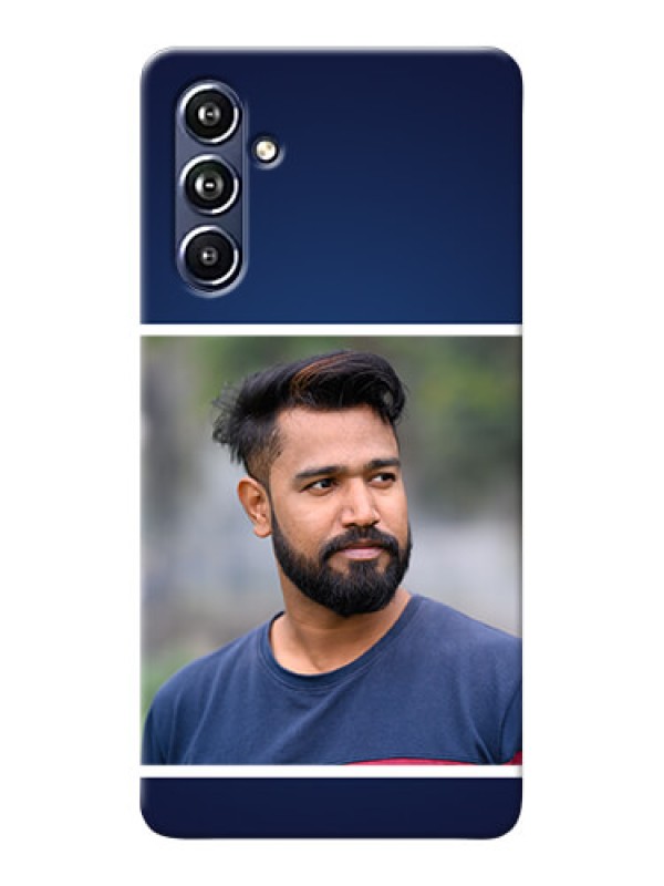 Custom Galaxy F54 5G Mobile Cases: Simple Royal Blue Design