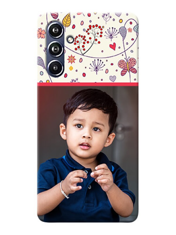 Custom Galaxy F54 5G phone back covers: Premium Floral Design