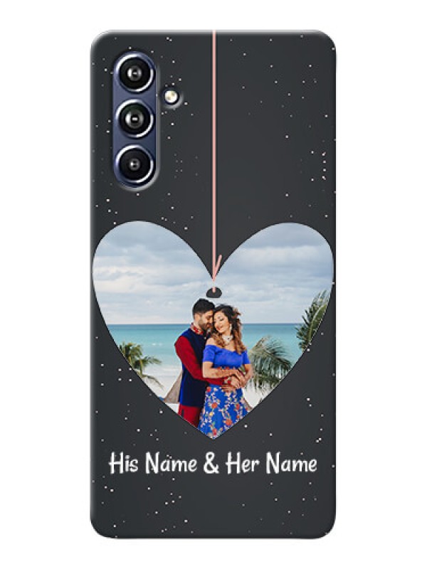 Custom Galaxy F54 5G custom phone cases: Hanging Heart Design