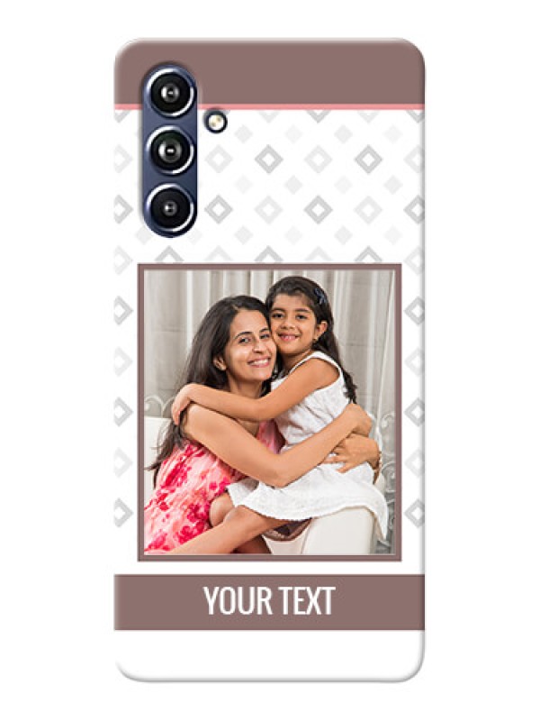 Custom Galaxy F54 5G custom back covers: Simple Diamond Design