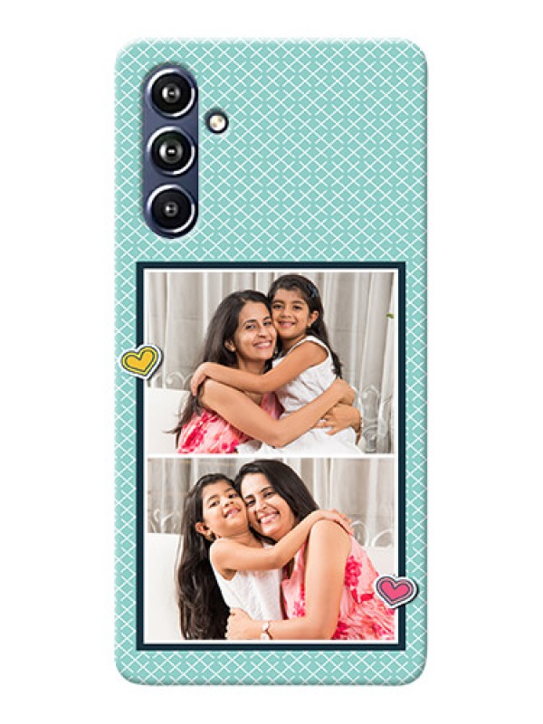 Custom Galaxy F54 5G Custom Phone Cases: 2 Image Holder with Pattern Design