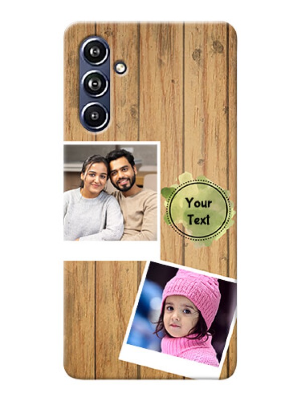 Custom Galaxy F54 5G Custom Mobile Phone Covers: Wooden Texture Design