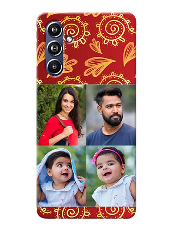 Custom Galaxy F54 5G Mobile Phone Cases: 4 Image Traditional Design