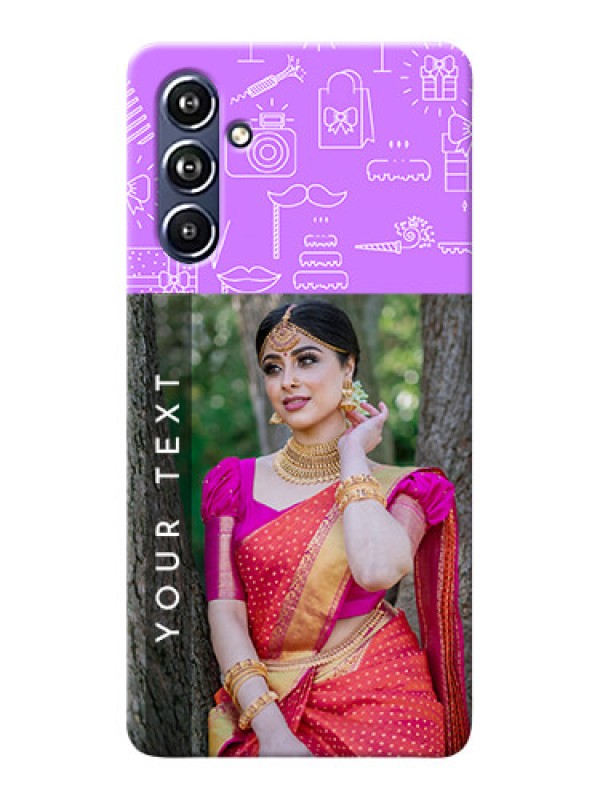 Custom Galaxy F54 5G Personalized Phone Cases: Birthday Icons Design