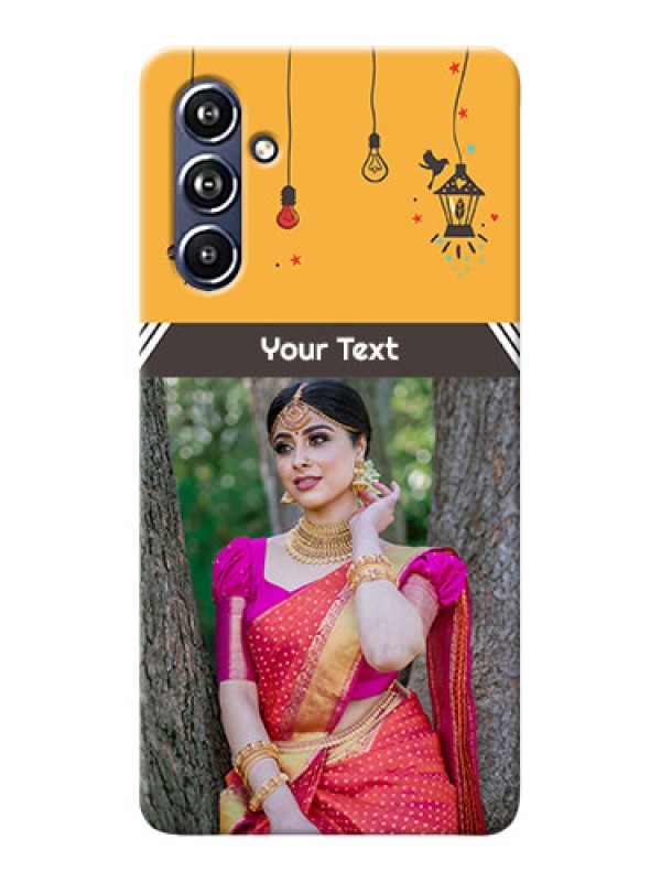 Custom Galaxy F54 5G custom back covers with Family Picture and Icons