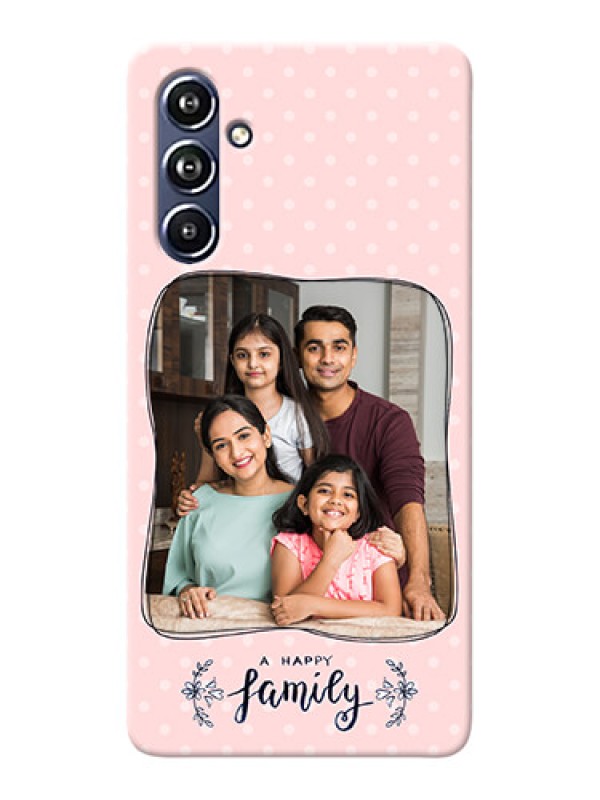 Custom Galaxy F54 5G Personalized Phone Cases: Family with Dots Design