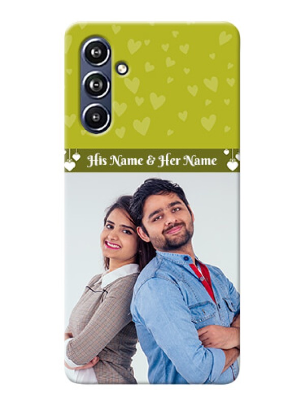Custom Galaxy F54 5G custom mobile covers: You & Me Heart Design