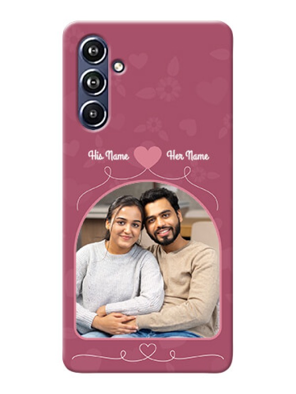 Custom Galaxy F54 5G mobile phone covers: Love Floral Design