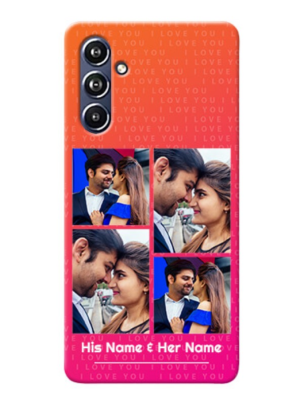Custom Galaxy F54 5G custom back covers: I Love You Pink Design