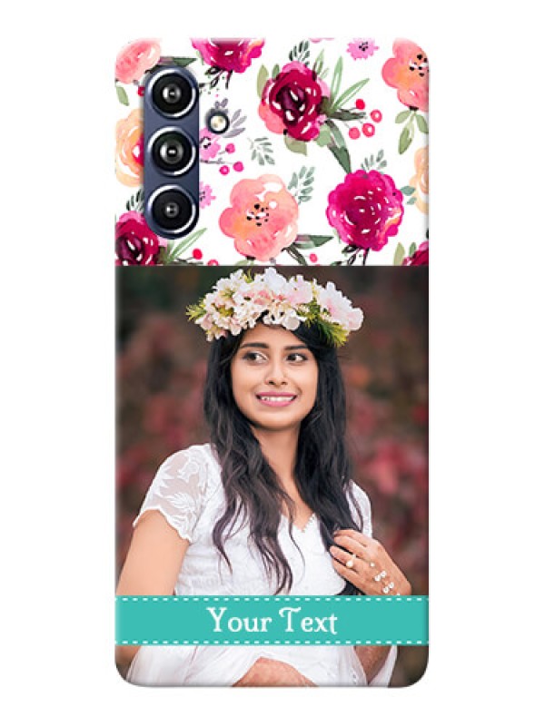 Custom Galaxy F54 5G Personalized Mobile Cases: Watercolor Floral Design