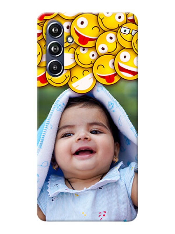 Custom Galaxy F54 5G Custom Phone Cases with Smiley Emoji Design