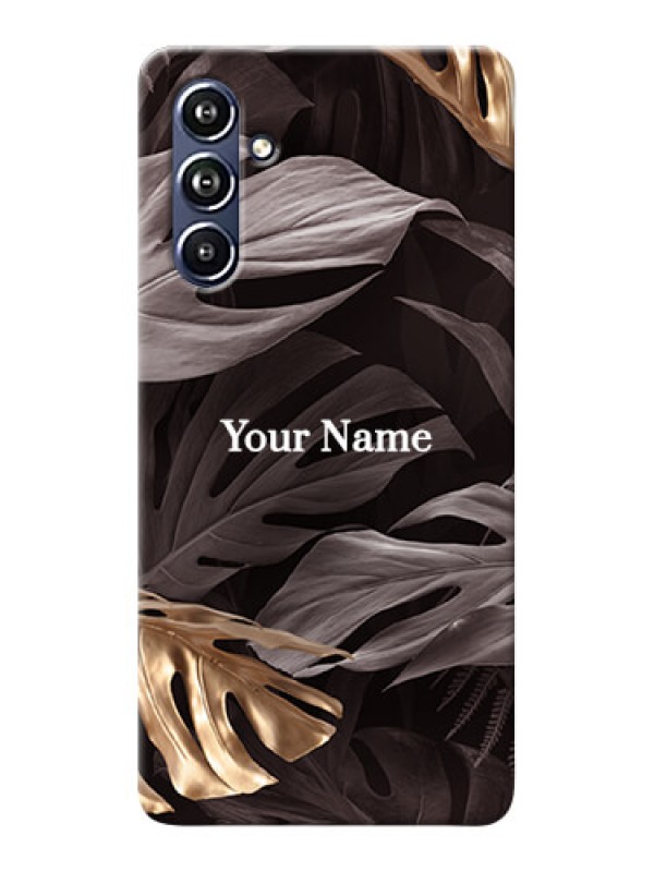 Custom Galaxy F54 5G Personalised Phone Case with Wild Leaves digital paint Design