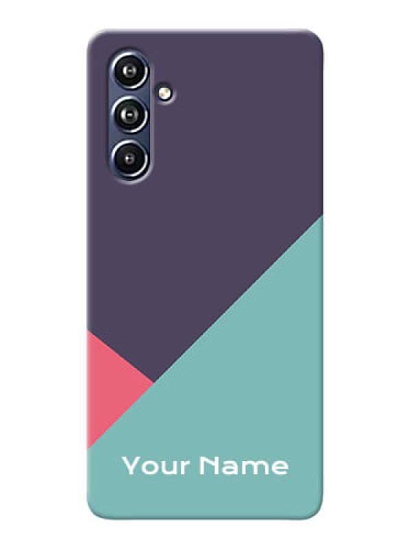 Custom Galaxy F54 5G Custom Mobile Case with Tri Color abstract Design