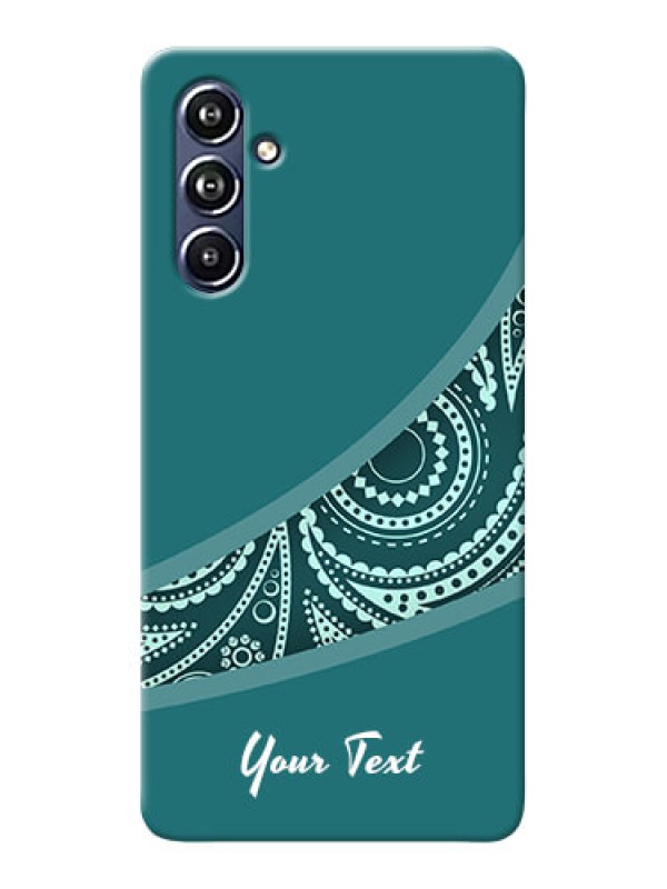 Custom Galaxy F54 5G Photo Printing on Case with semi visible floral Design