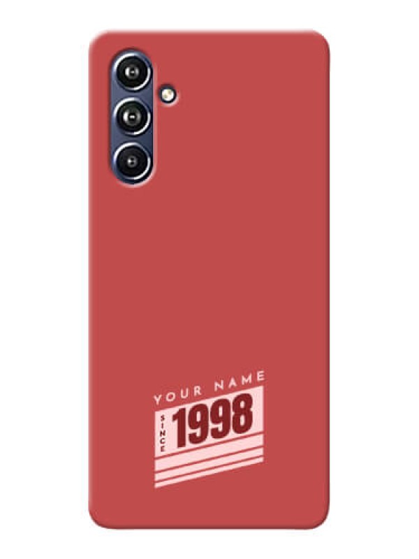 Custom Galaxy F54 5G Custom Phone Case with Red custom year of birth Design