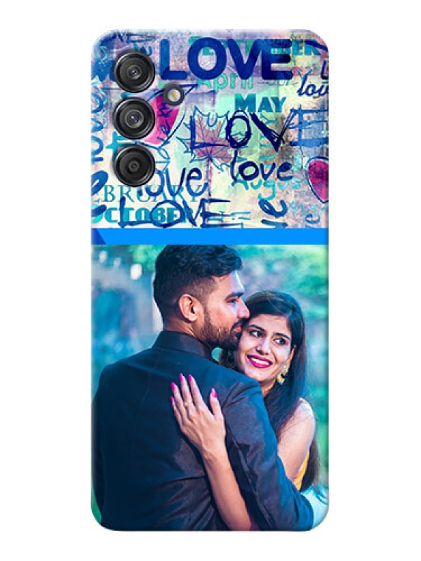 Custom Galaxy F55 5G Mobile Covers Online: Colorful Love Design