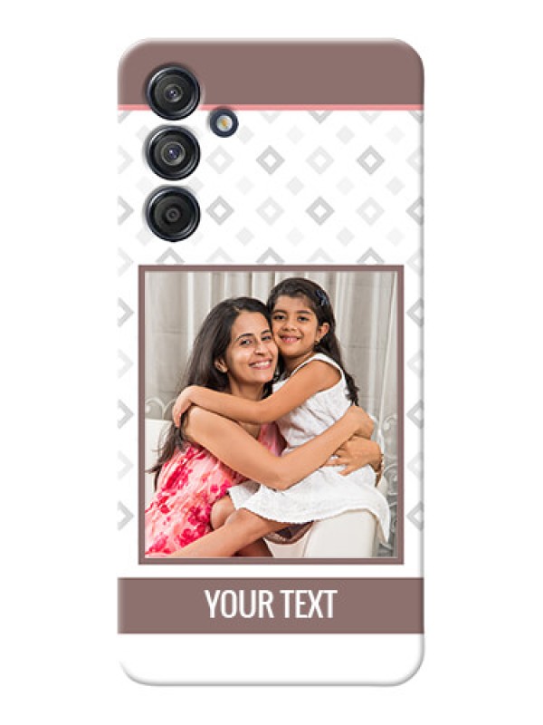 Custom Galaxy F55 5G custom back covers: Simple Diamond Design