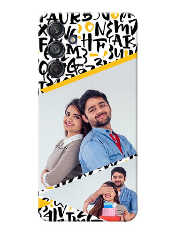 Custom Galaxy F55 5G Phone Back Covers: Letters Pattern Design