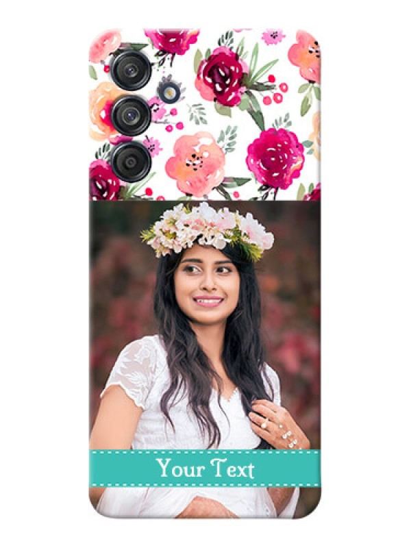 Custom Galaxy F55 5G Personalized Mobile Cases: Watercolor Floral Design