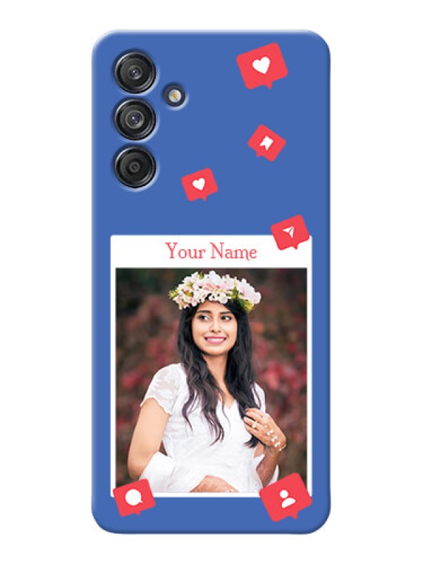 Custom Galaxy F55 5G Custom Phone Case with Like Share And Comment Design