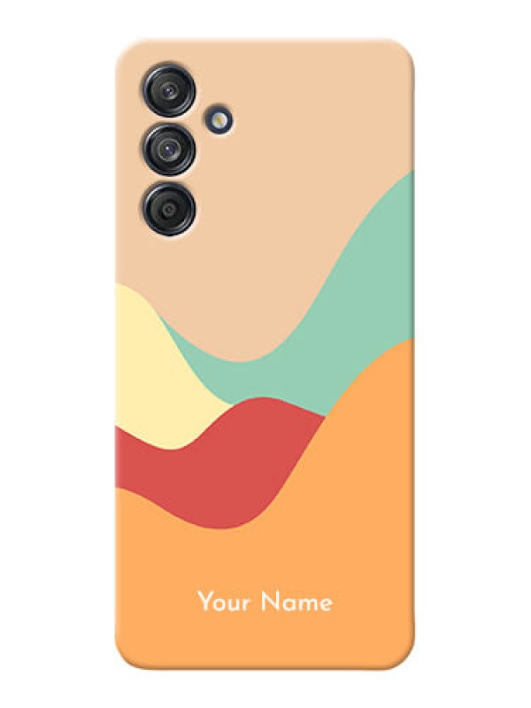 Custom Galaxy F55 5G Personalized Phone Case with Ocean Waves Multicolour Design