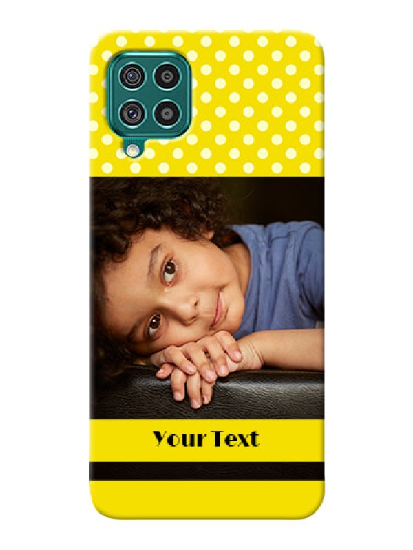 Custom Galaxy F62 Custom Mobile Covers: Bright Yellow Case Design